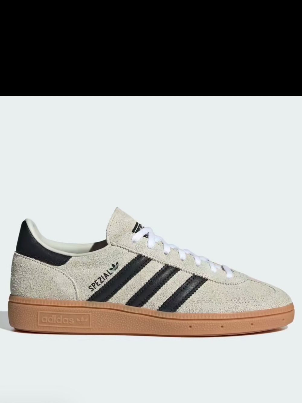 AdidasSpezial Suede Low-Top Sneakers in Off-White and Black Size 5.5W